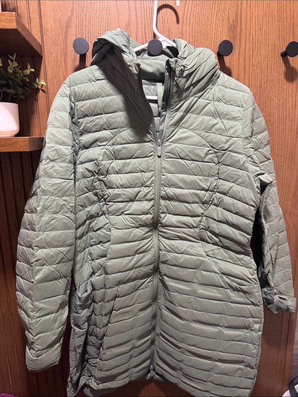 lululemon athletica Sage Green Packable Hooded Puffer Coat